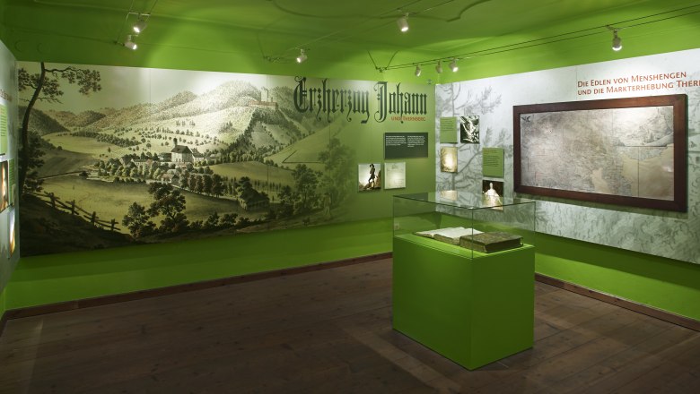 Erzherzog Johann Dokumentation, Ausstellungsraum, © Wiener Alpen, Bene Croy