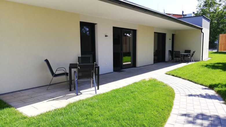 Garden view of Vital vacation bungalows, © Peter Hecht