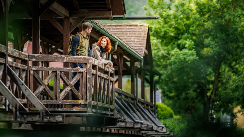 Auf einer Brücke über der Leitha, © Wiener Alpen/Fülöp, Kremsl