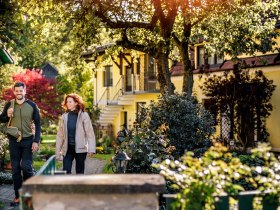 Im Garten der Pension Hendling, © Unknown