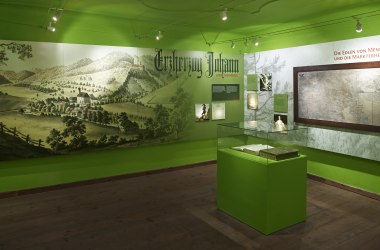 Erzherzog Johann Dokumentation, Ausstellungsraum, © Wiener Alpen, Bene Croy