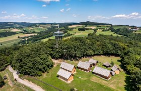 Luftaufnahme vom Keltendorf Schwarzenbach