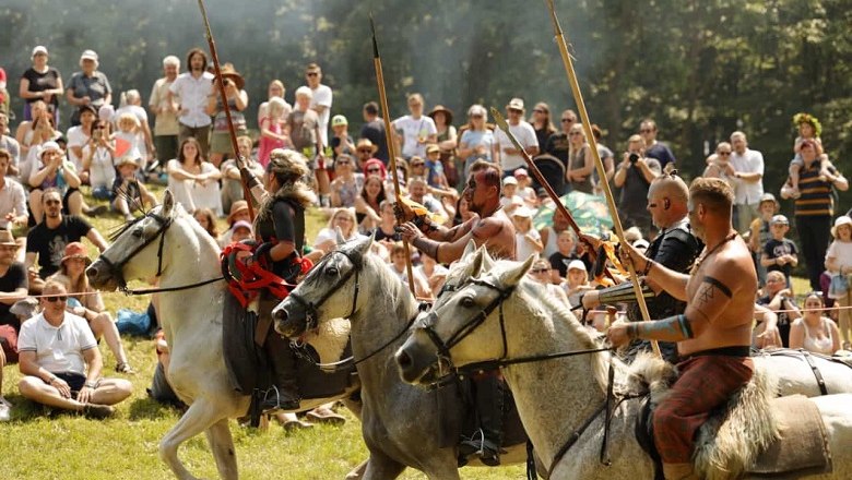 Showreiten beim Keltenfestival Schwarzenbach, © Gemeinde Schwarzenbach