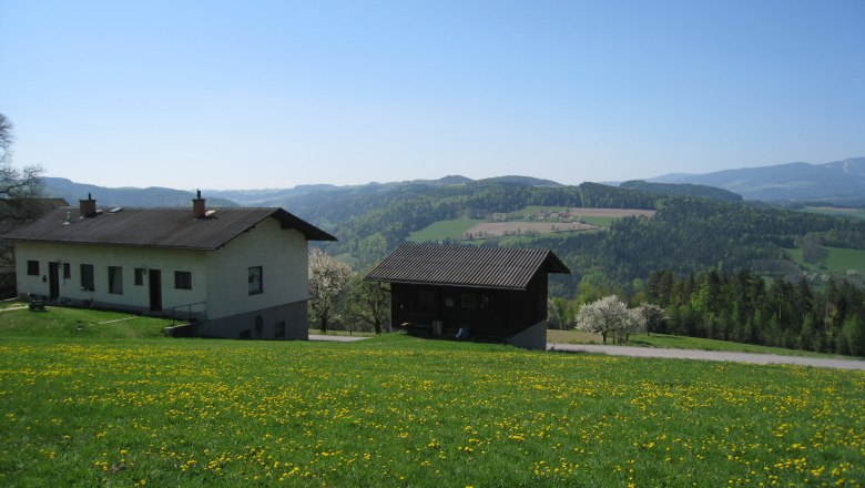 Farm holidays - view from the Wachahof into the Bucklige Welt, © Wachahof, Florian Schwarz