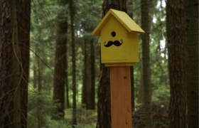 Vogelhäuschen - Die Wegweiser am Rundweg zur Hutwischwarte, © Wiener Alpen