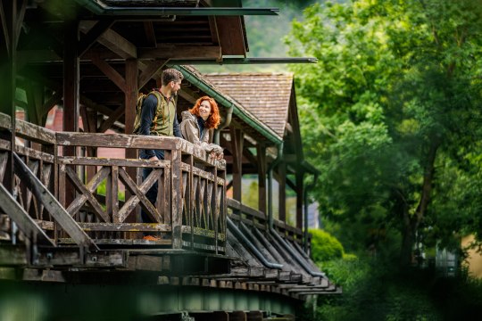Auf einer Brücke über der Leitha, © Wiener Alpen/Fülöp, Kremsl
